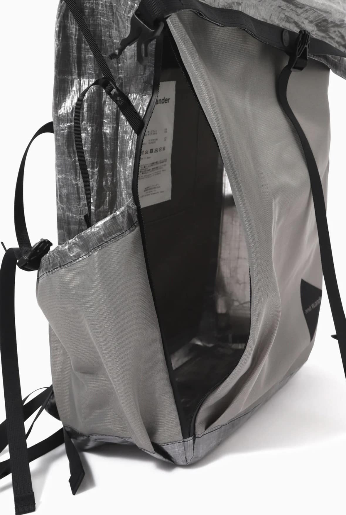 and wander/アンドワンダー/UL backpack with Dyneema BLACK FREE