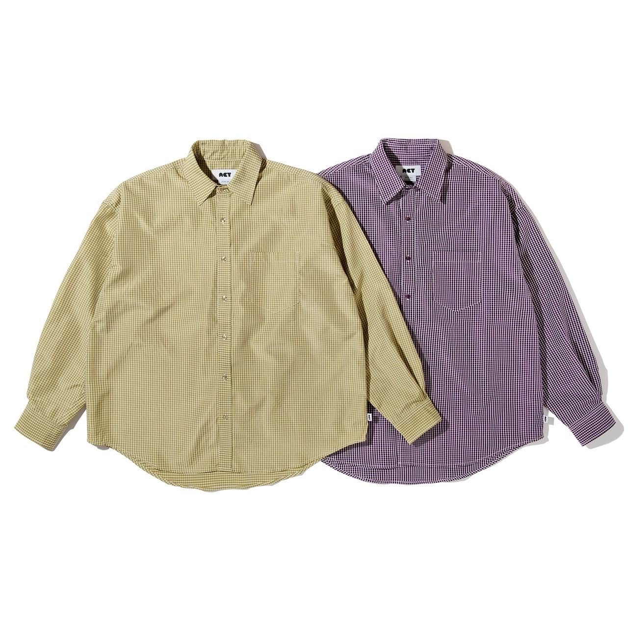 Acy/エイシー/BASIC CHECK SHIRTS シャツ グリーン 2