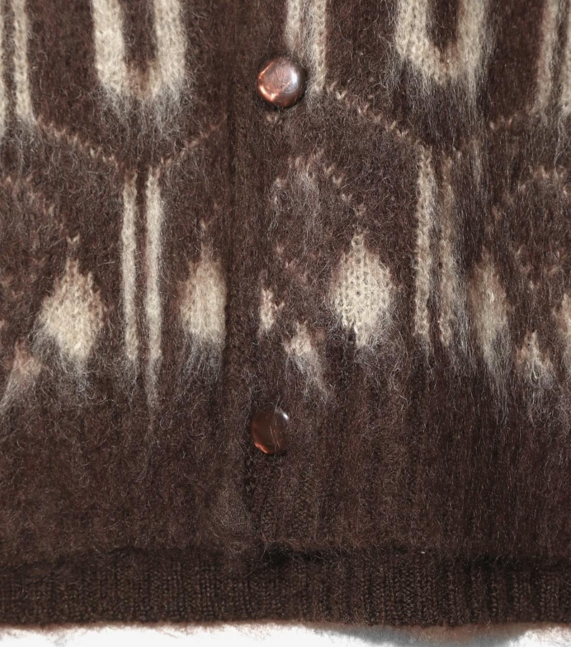 NEEDLES/ニードルズ/MOHAIR CARDIGAN - GEOMETRIC モヘアカーディガン GEOMETRIC S