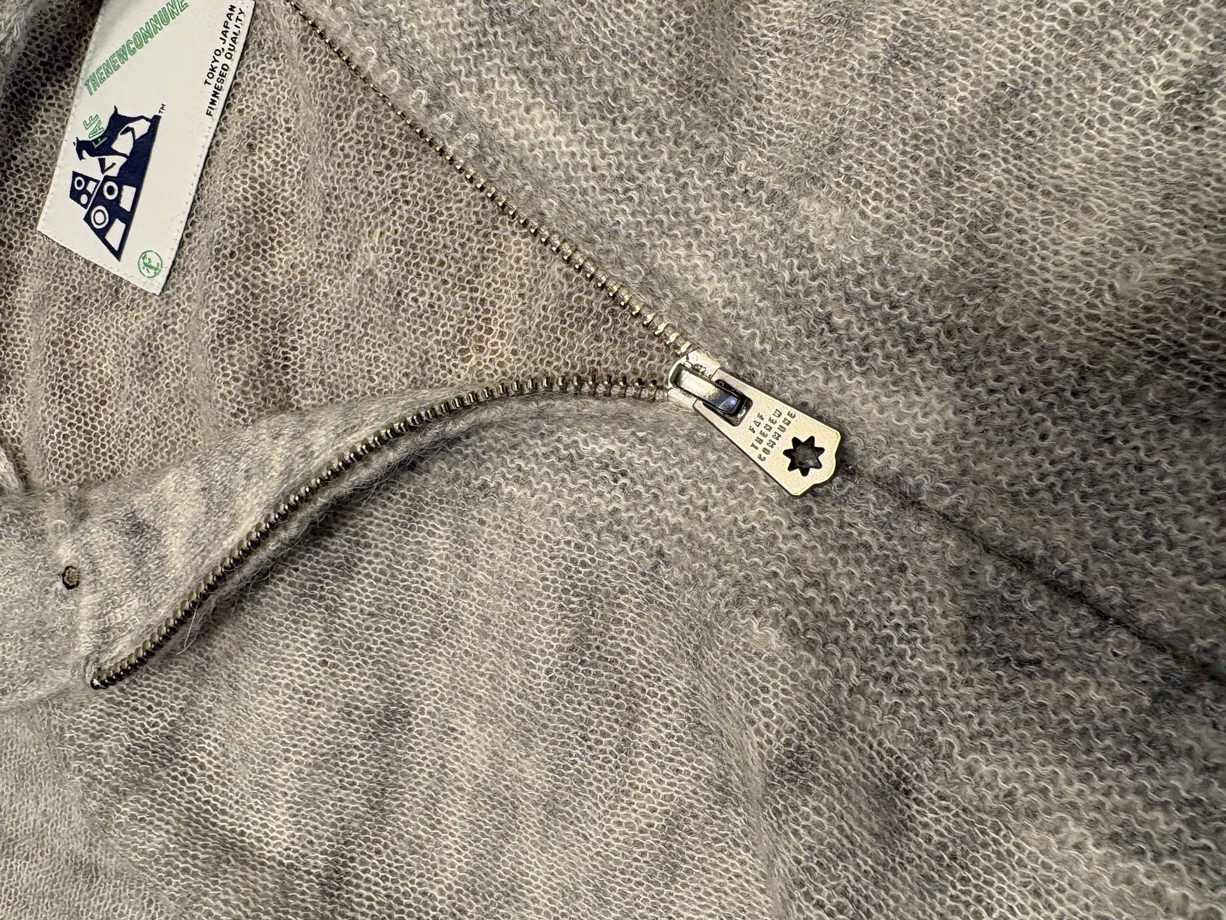 FAF/エフエーエフ(Fake As Flowers/フェイクアスフラワーズ)/Knit Hoodie ニットフーディー　26SS Ash Gray 1