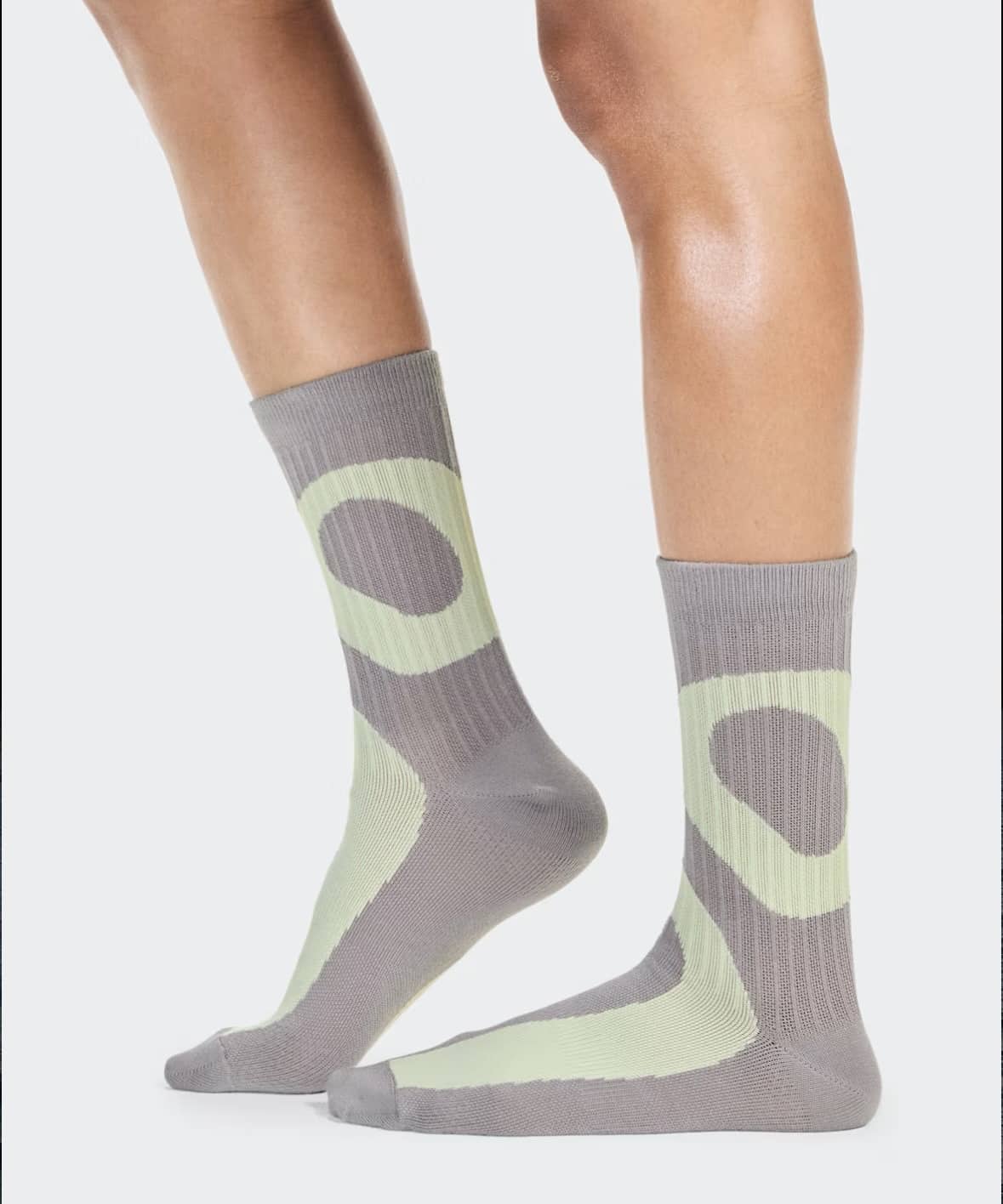 On/オン/Liquid Logo Sock High 2P リキッド ロゴソックス ハイ 2パック Zinc | Linen XS