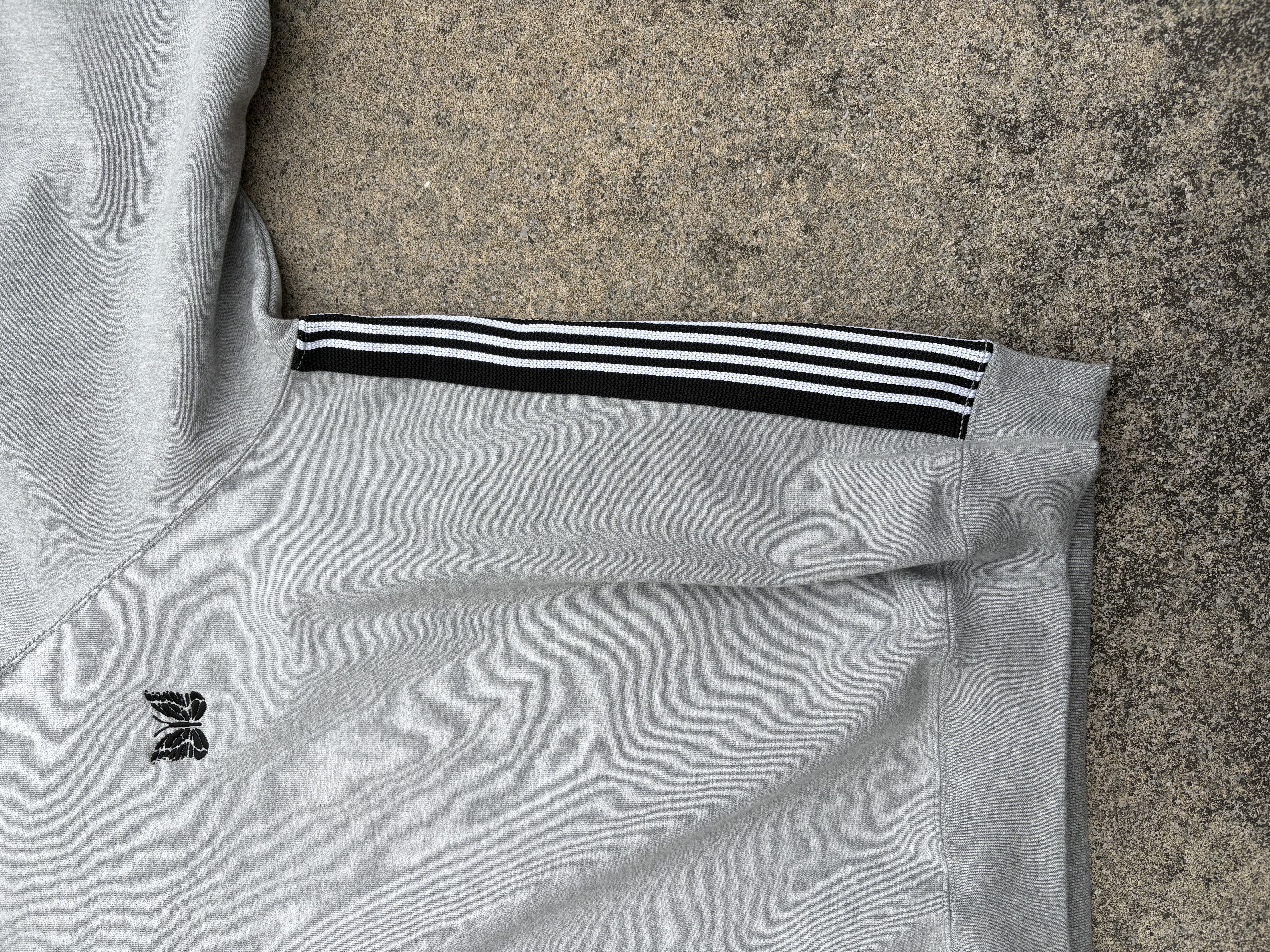 Needles×BEAVER/ニードルズ×ビーバー　別注Track Crew - Cotton Jersey -GREY- トラッククルー -スウェット GREY M