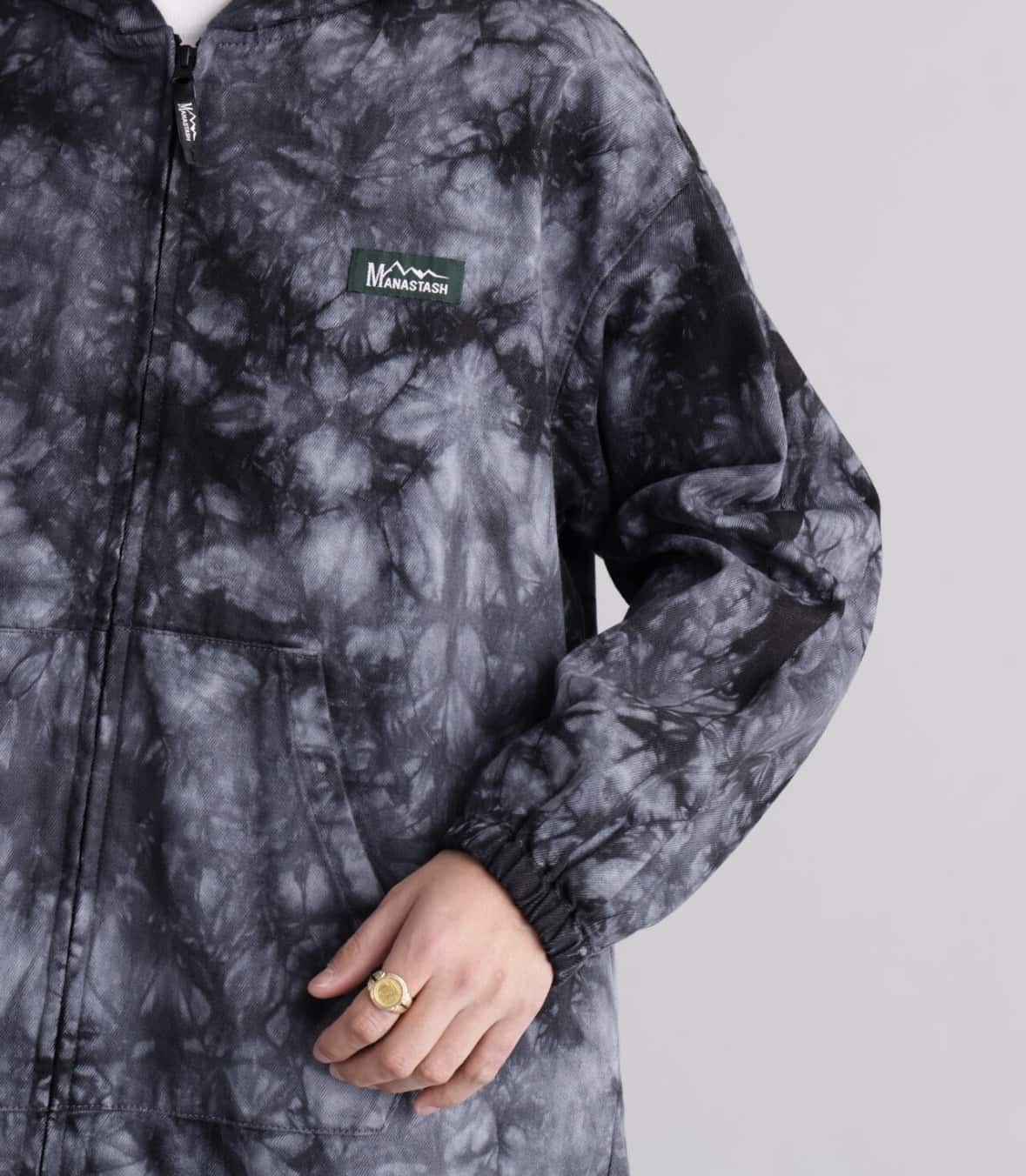 MANASTASH/マナスタッシュ/TIE DYE CHILLIWACK HOODIE ネイビー S