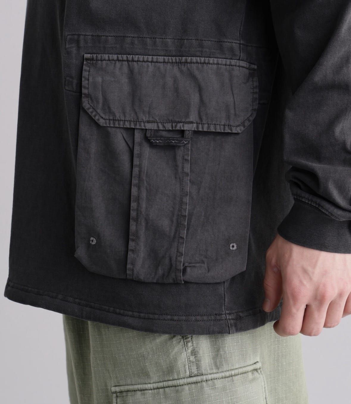 MANASTASH/マナスタッシュ/ARMOR L/S TOP ブラック S