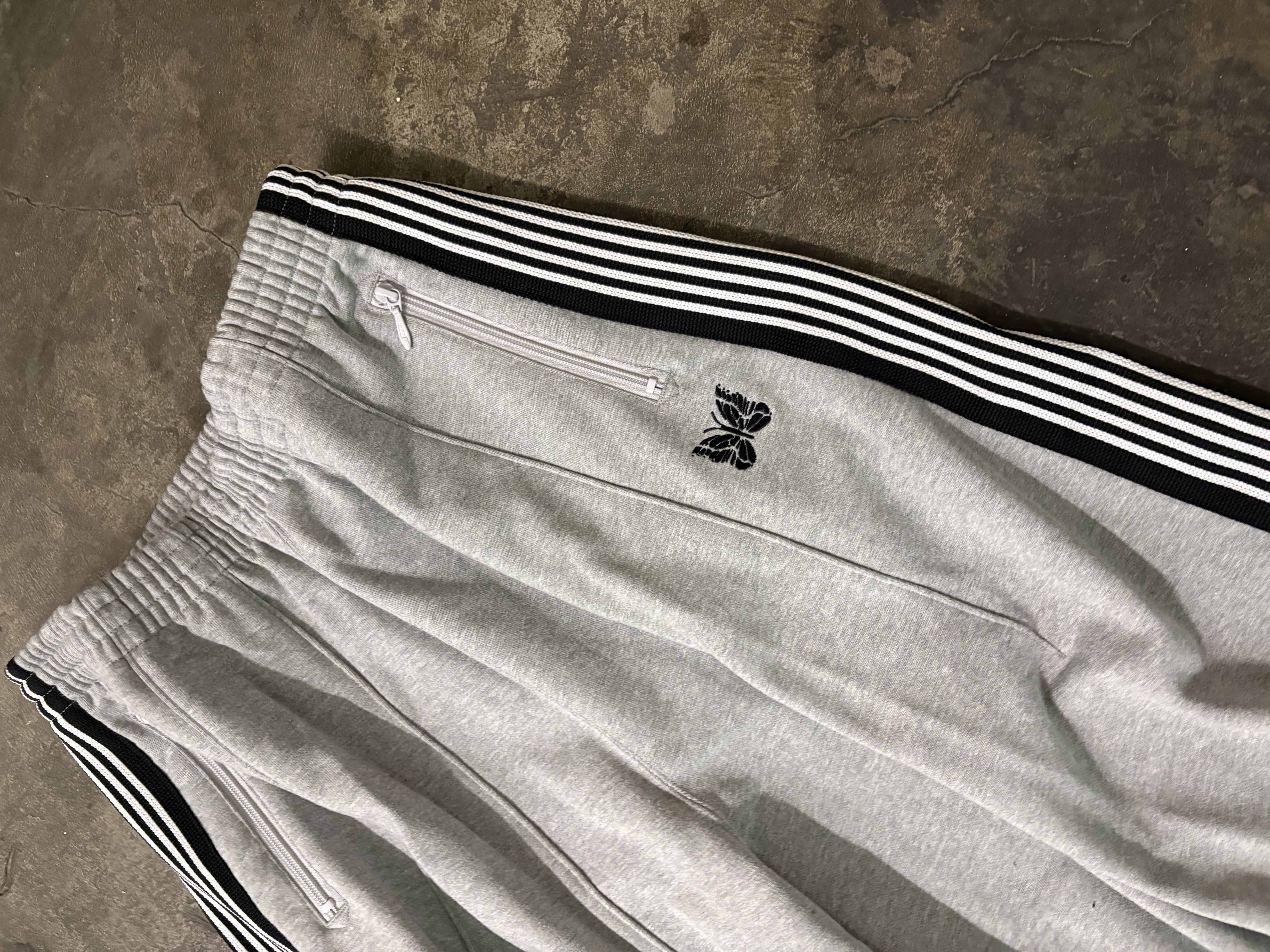 NEEDLES×BEAVER/ニードルズ×ビーバー/別注H.D. Track Pant - Cotton Jersey -GRAY- ヒザデルトラックパンツ　ヒザデルパンツ グレー XS