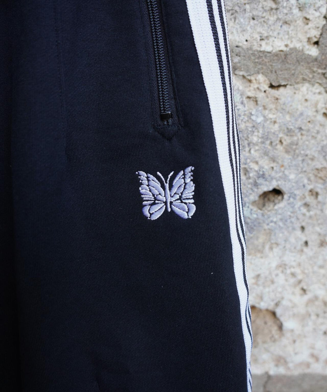 NEEDLES×BEAVER/ニードルズ×ビーバー/別注H.D. Track Short - Cotton Jersey -BLACK- トラックショーツ ブラック XS