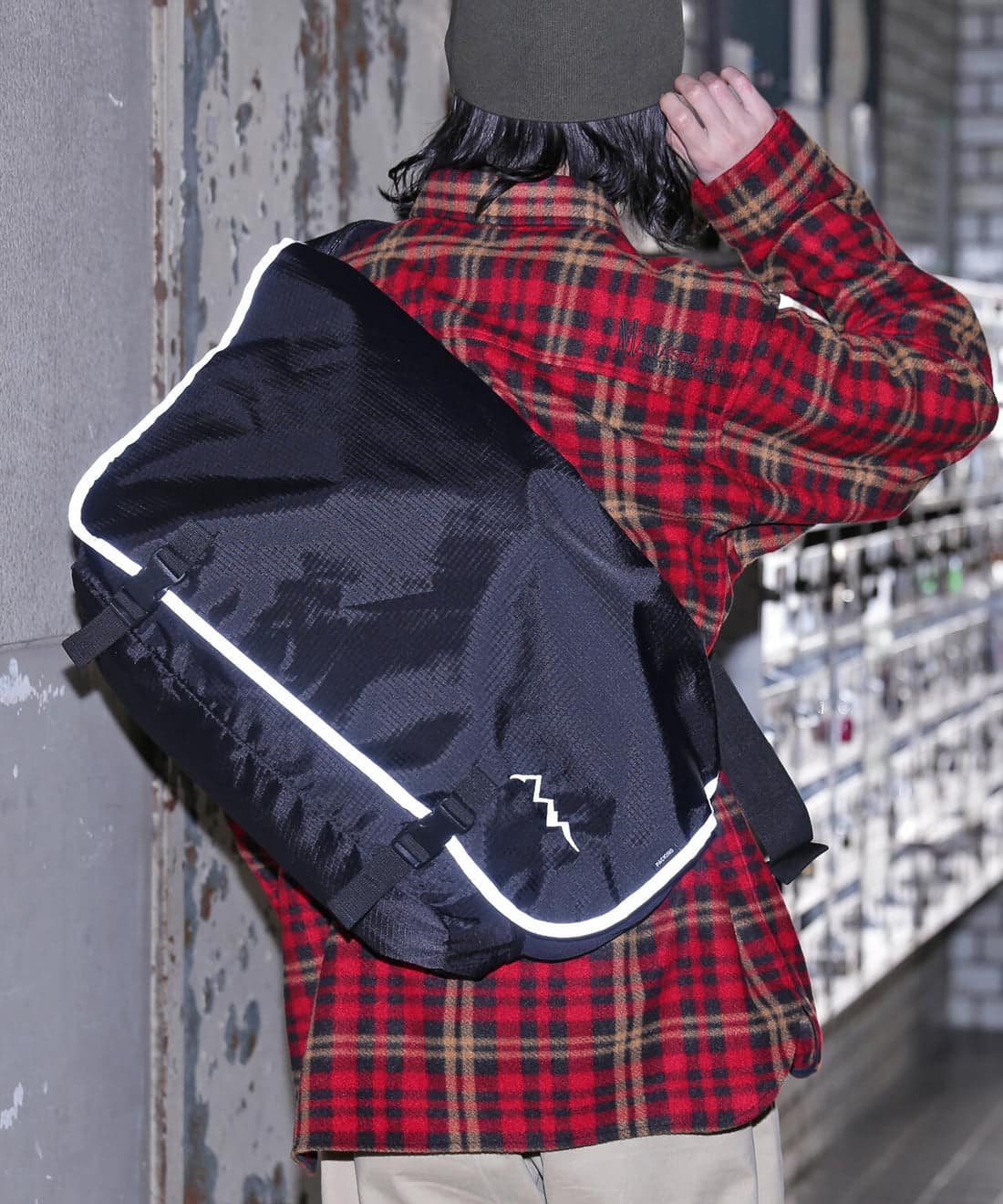 MANASTASH/マナスタッシュ/×PACKING/パッキング/TRAIL MESSENGER/トレイルメッセンジャーバッグ BLACK free