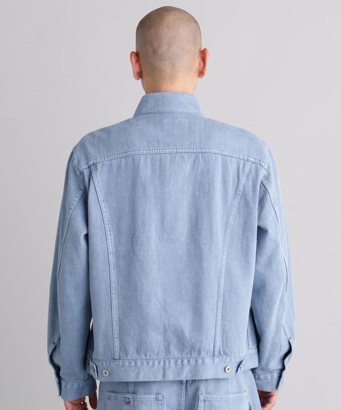 MANASTASH/マナスタッシュ/HEMP WASHED TYPE 3 JACKET ブルーグレー M