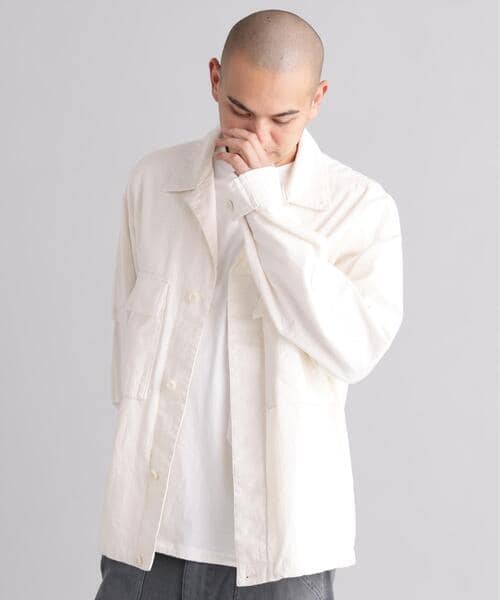 MANASTASH/マナスタッシュ/MH-RIP FIELD SHIRTS ホワイト M