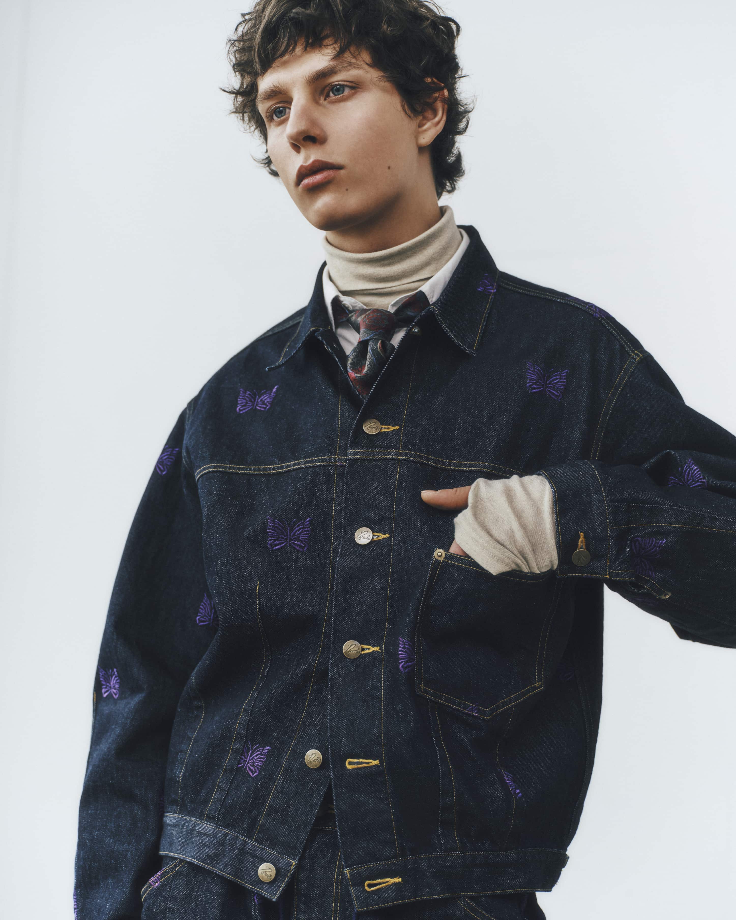 Needles×BEAVER/ニードルズ×ビーバー/別注Darts Bottom Jean Jacket - 12oz Denim デニムジャケット INDIGO S