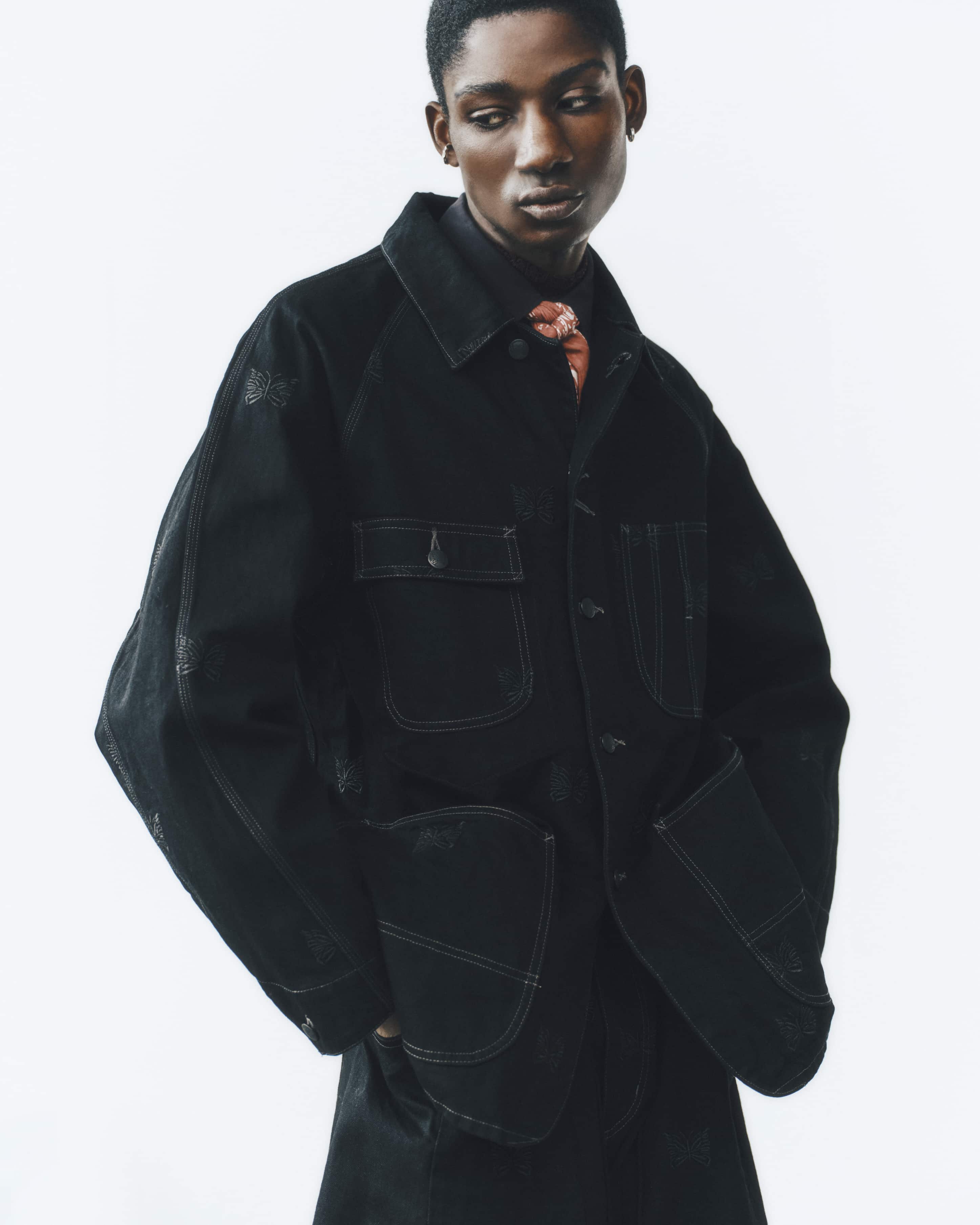 Needles×BEAVER/ニードルズ×ビーバー/別注Coverall - 12oz Denim カバーオール BLACK S