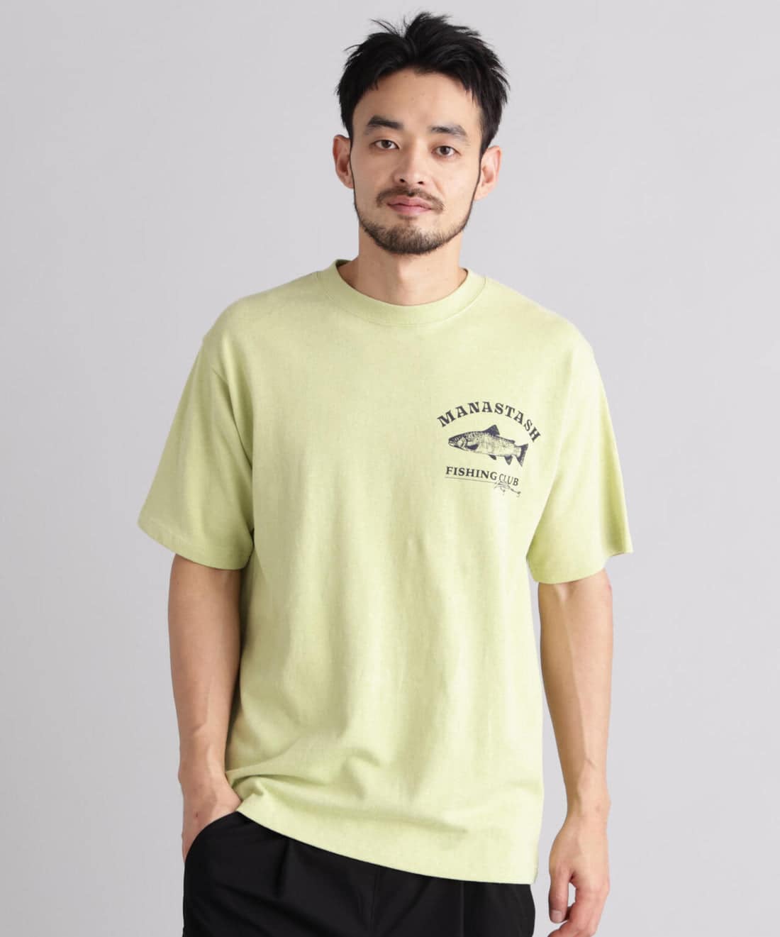 MANASTASH/マナスタッシュ/ＨＥＭＰ　ＴＥＥ　ＬＵＲＥ Tシャツ ライム M