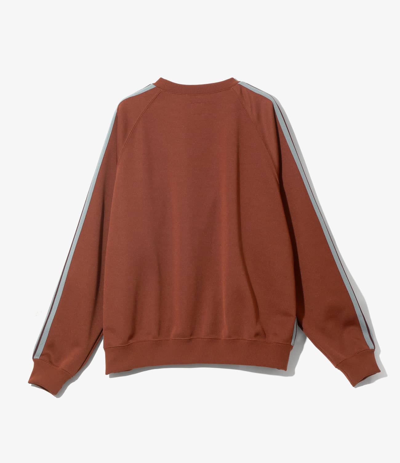 NEEDLES/ニードルズ/TRACK CREW NECK SHIRT- POLY SMOOTH -RUST- トラッククルーネックシャツ RUST L