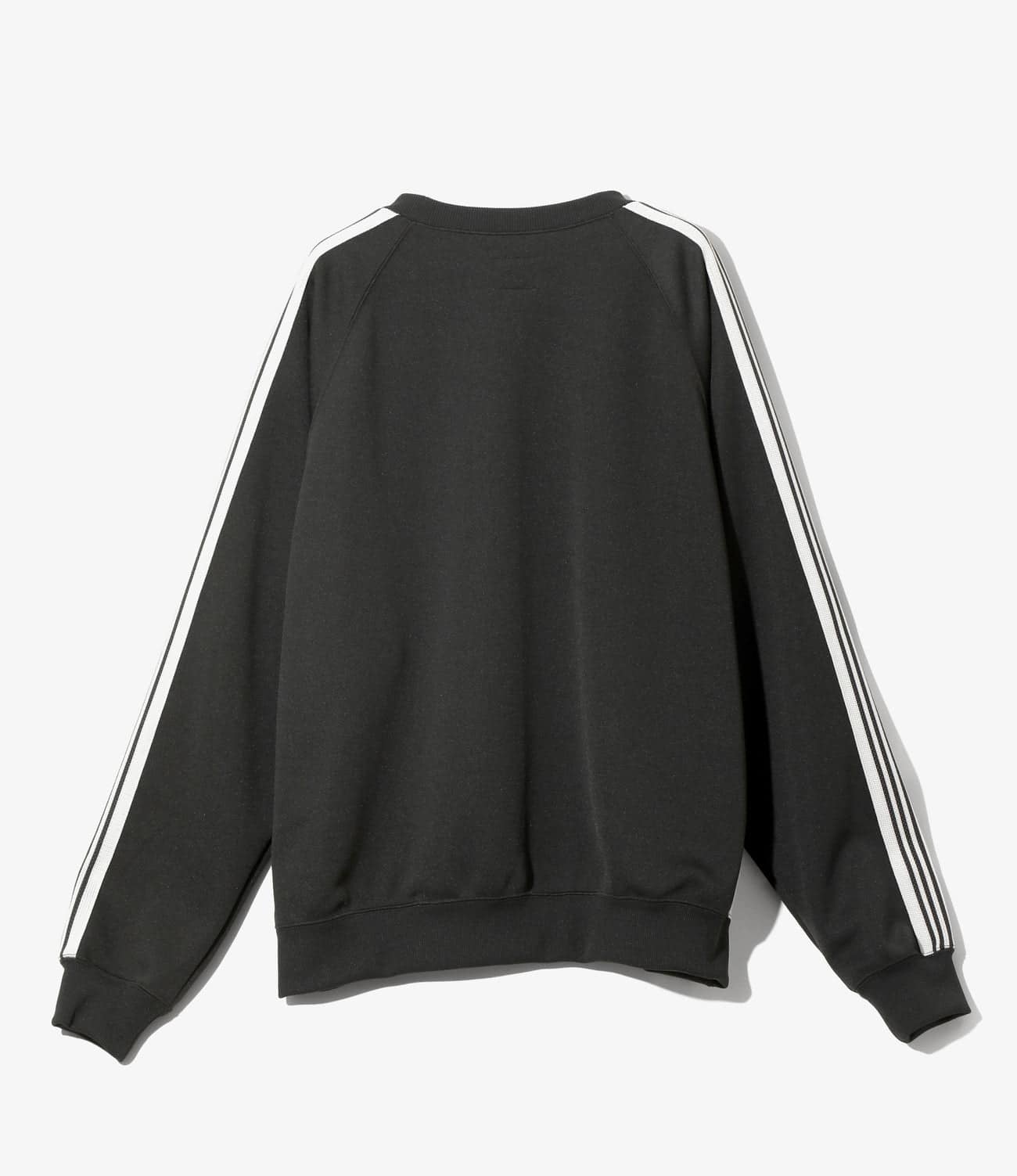NEEDLES/ニードルズ/TRACK CREW NECK SHIRT- POLY SMOOTH -CHARCOAL- トラッククルーネックシャツ CHARCOAL L