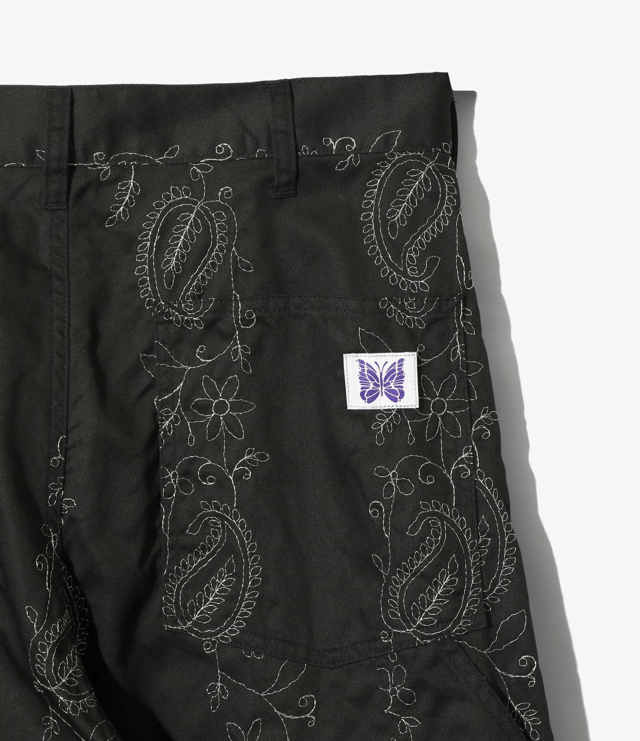 NEEDLES/ニードルズ/PAINTER PANT - EMBROIDERED TWILL BLACK S