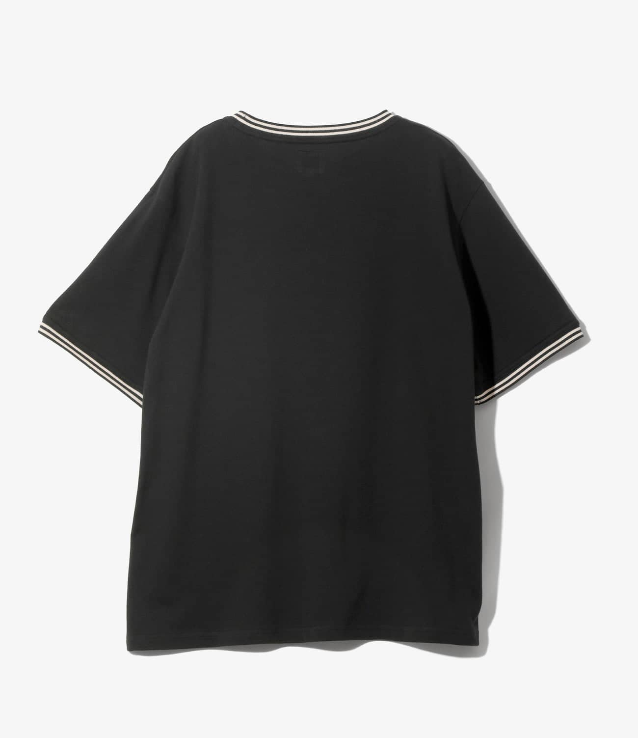 NEEDLES/ニードルズ/RINGER TEE - COTTON PIQUE BLACK M