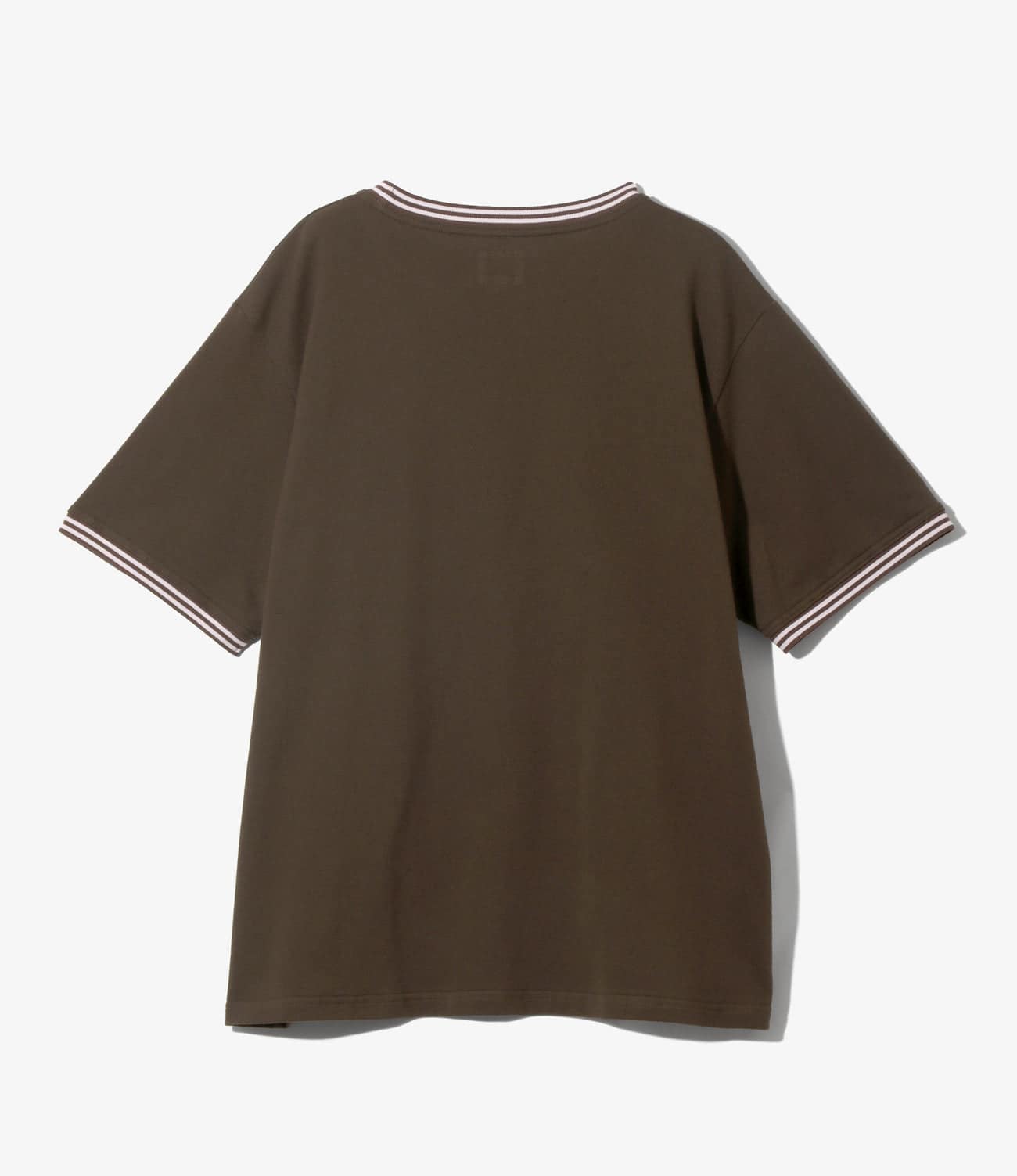 NEEDLES/ニードルズ/RINGER TEE - COTTON PIQUE BROWN M
