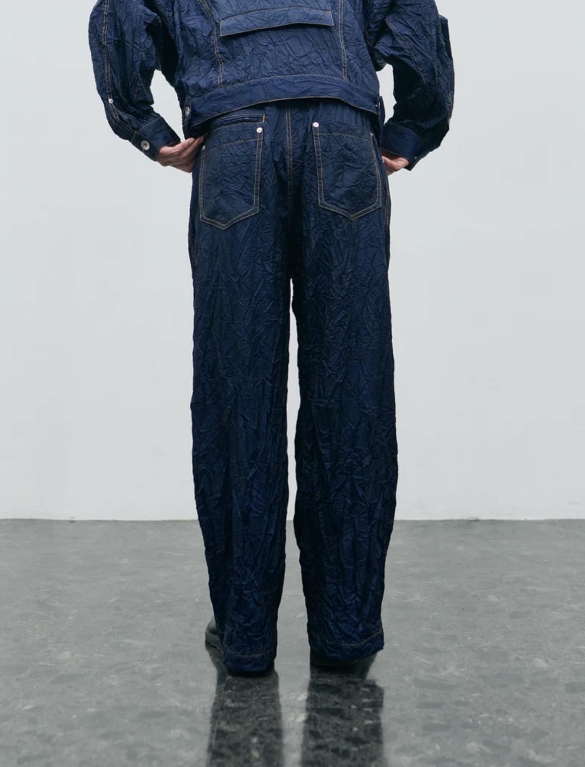 YDOT/ワイドット/WRINKLE NYLON TD PANTS CHARCOAL M