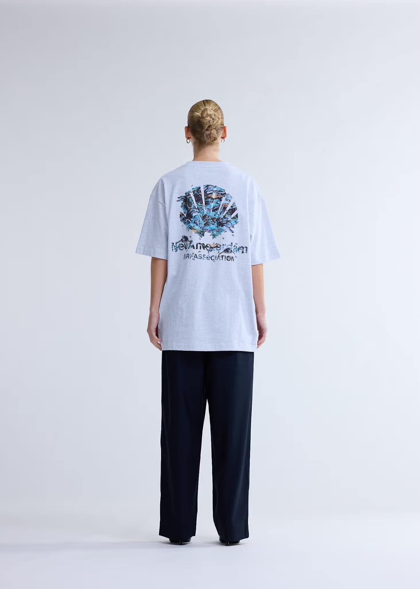 New Amsterdam Surf Association/ニューアムステルダムサーフアソシエーション/DOLPHIN TEE ASH ASH S