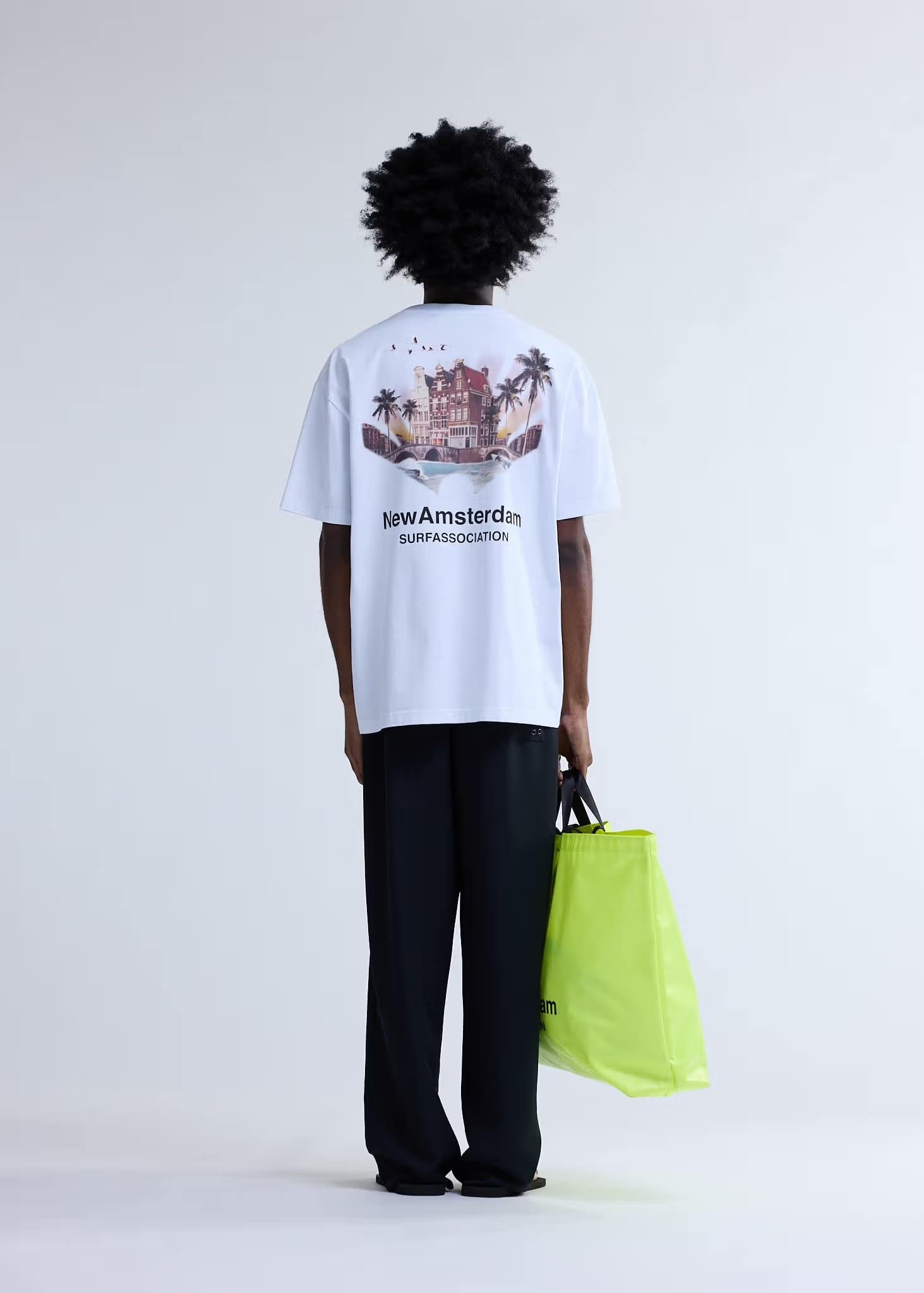 New Amsterdam Surf Association/ニューアムステルダムサーフアソシエーション/TROPICAL TEE WHITE WHITE S