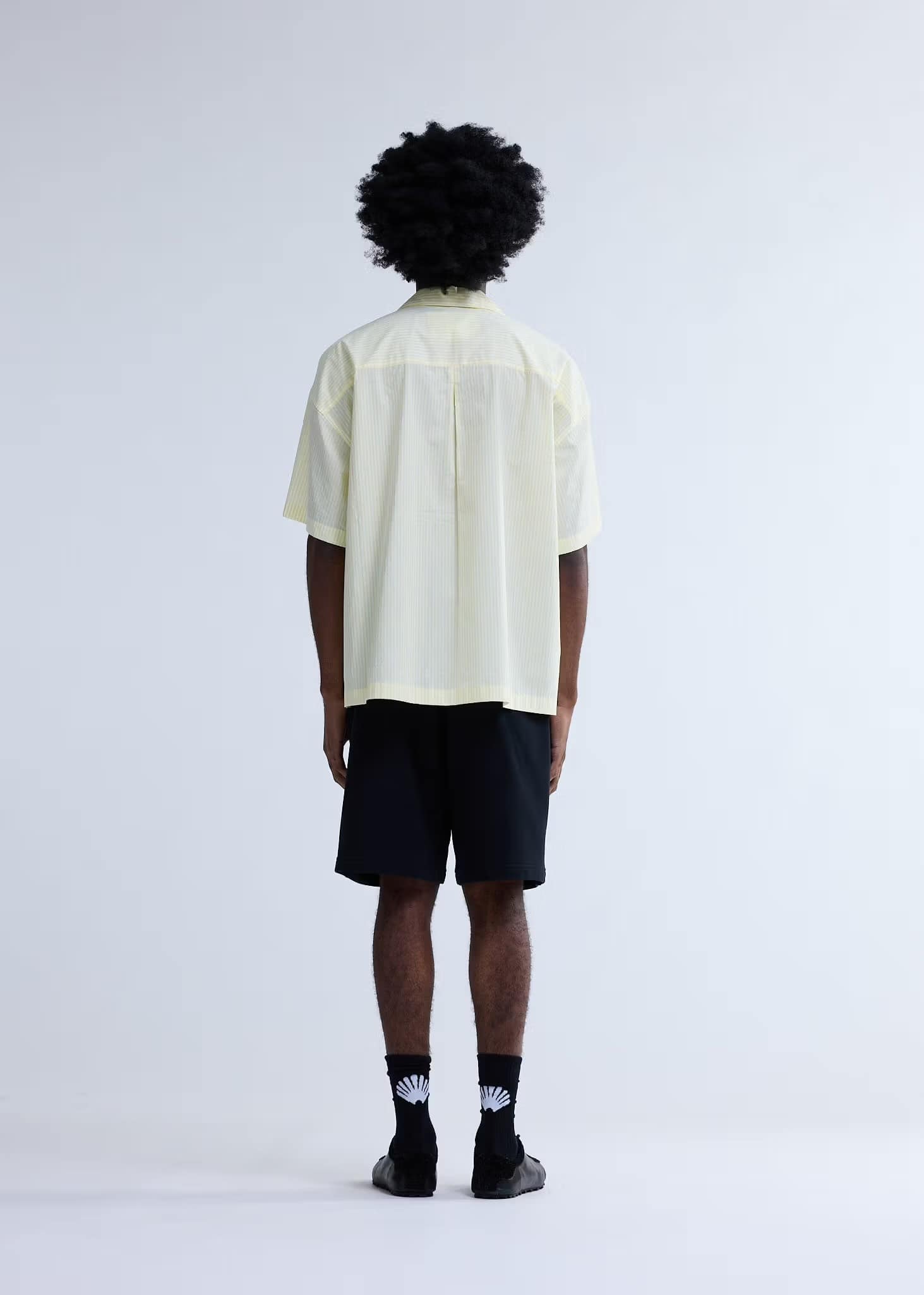 New Amsterdam Surf Association/ニューアムステルダムサーフアソシエーション/WIJK SHIRT SHORT SLEEVES STRIPE YELLOW STRIPE M