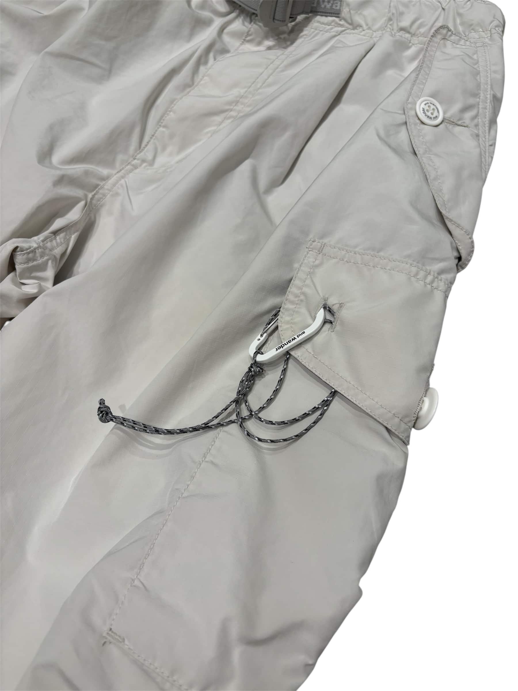 and wander/アンドワンダー/Oversized Cargo Pants オーバーサイズカーゴパンツ Off White M