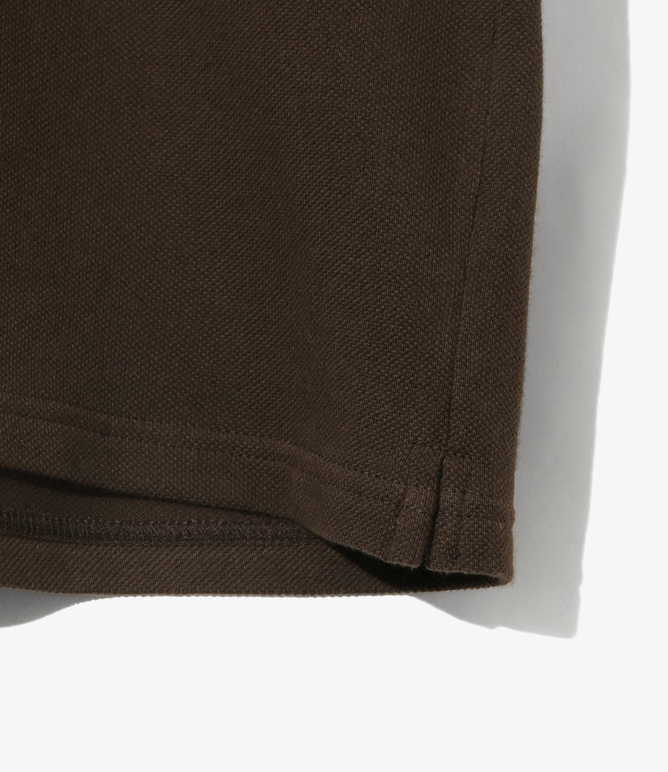 NEEDLES/ニードルズ/SHAWL COLLAR POLO - COTTON PIQUE ポロシャツ ブラウン S