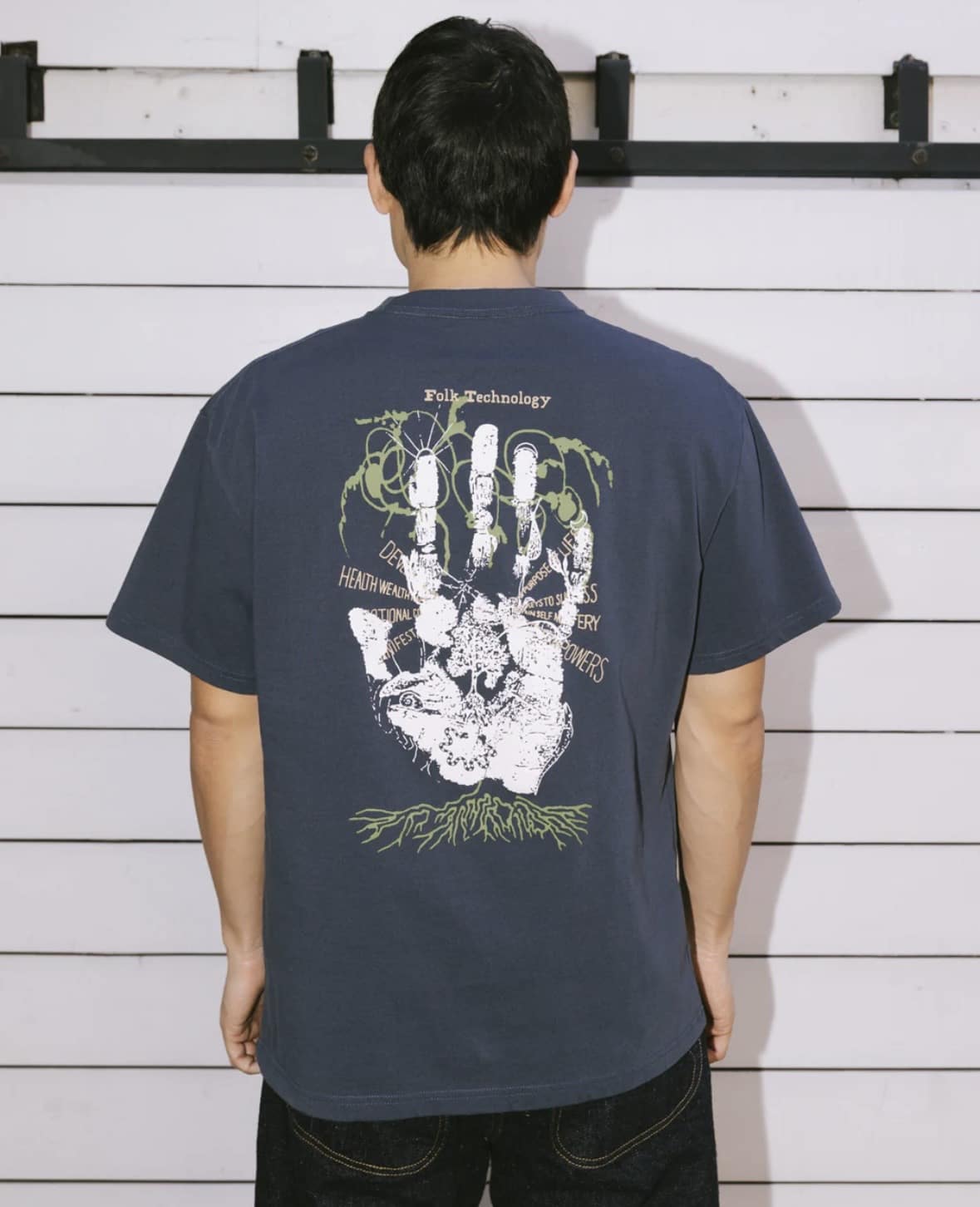 BRAIN DEAD/ブレインデッド/EARTH DEFENSE T-SHIRT - SLATE SLATE M