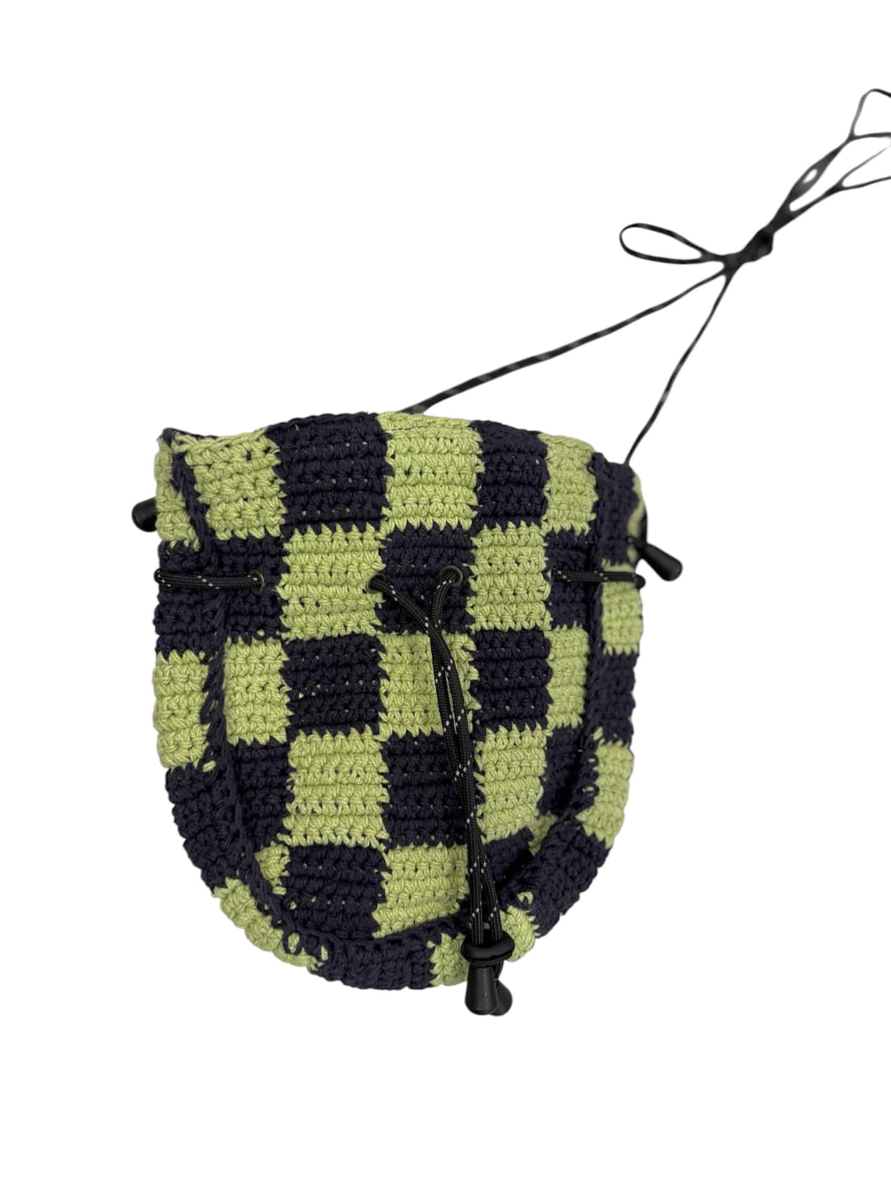 MacMahon Knitting Mills /マクマホンニッティングミルズ/Pochette - Checker GREEN FREE