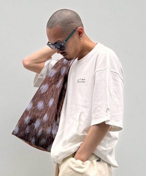 MANASTASH×CMF OUTDOOR GARMENT/マナスタッシュｘシーエムエフアウトドアガーメント/2 POCKET SLOW DRY TEE　Tシャツ キナリ M