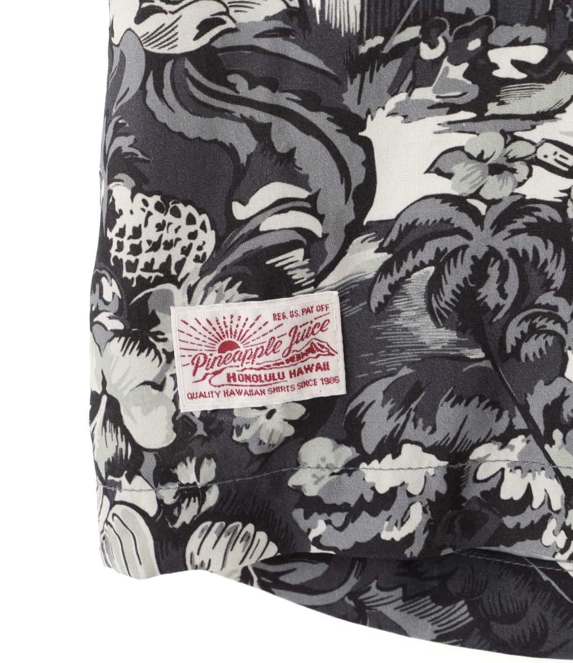Schott×PJ/ショット×パイナップルジュース/WATER VALLEY RAYON SHIRT/ウォーター バリー レーヨンシャツ ブラック M