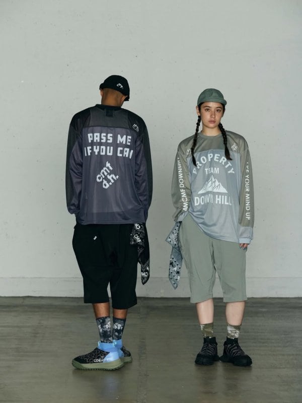 CMF OUTDOOR GARMENT/シーエムエフアウトドアガーメント/BMX TEE  メッシュTシャツ ブラック M