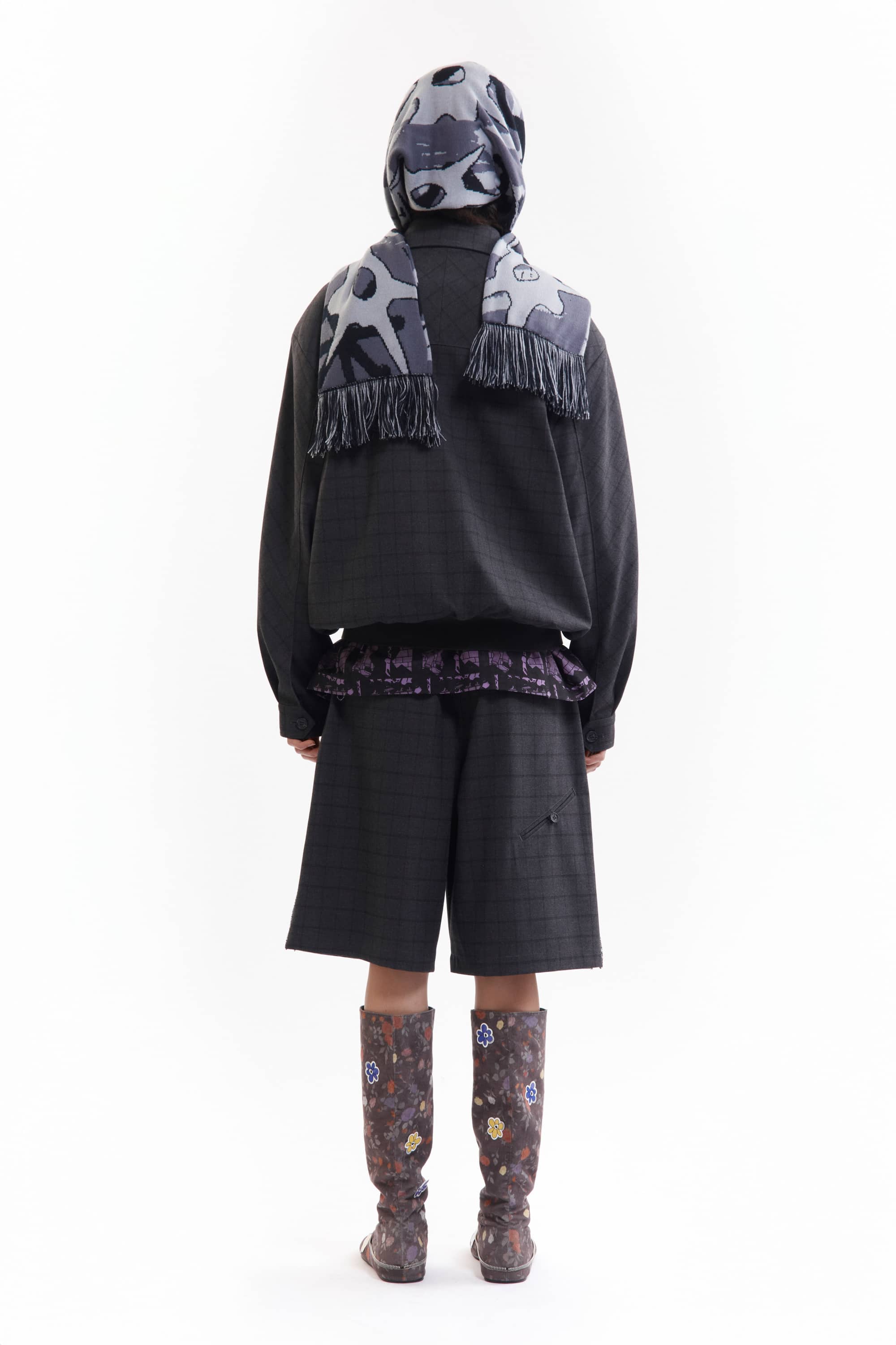 P.A.M.(Perks And Mini)/パム(パークスアンドミニ)/MULTI SHOT URCHIN BONNET SCARF  スカーフ　マフラー GREY OS