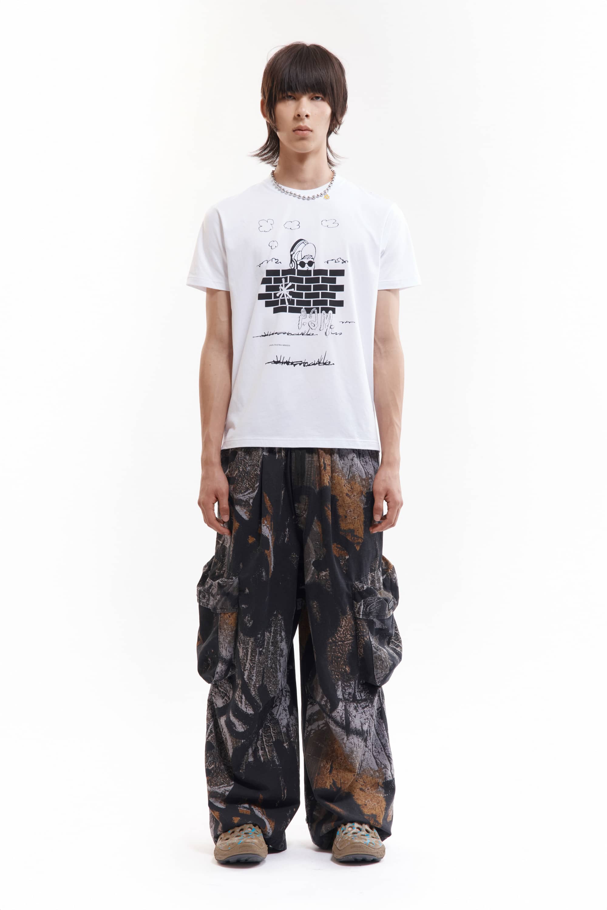 P.A.M.(Perks And Mini)/パム(パークスアンドミニ)/MURUS PRINT CHOW PANT SHADOWS S