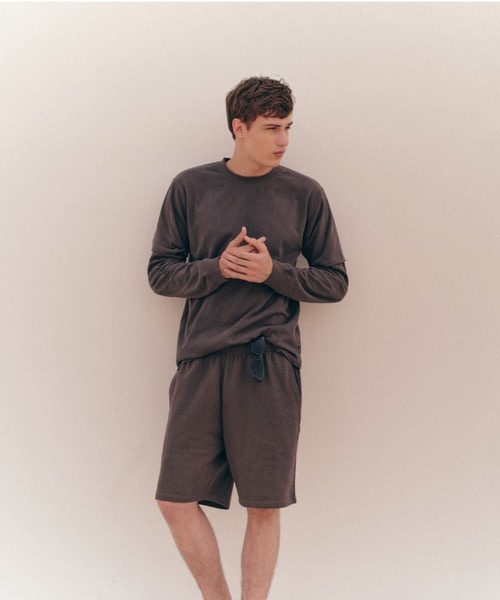 MANASTASH/マナスタッシュ/HEMP＠by manastash/HEMP SWEAT DAYS SHORTS チャコールグレー M