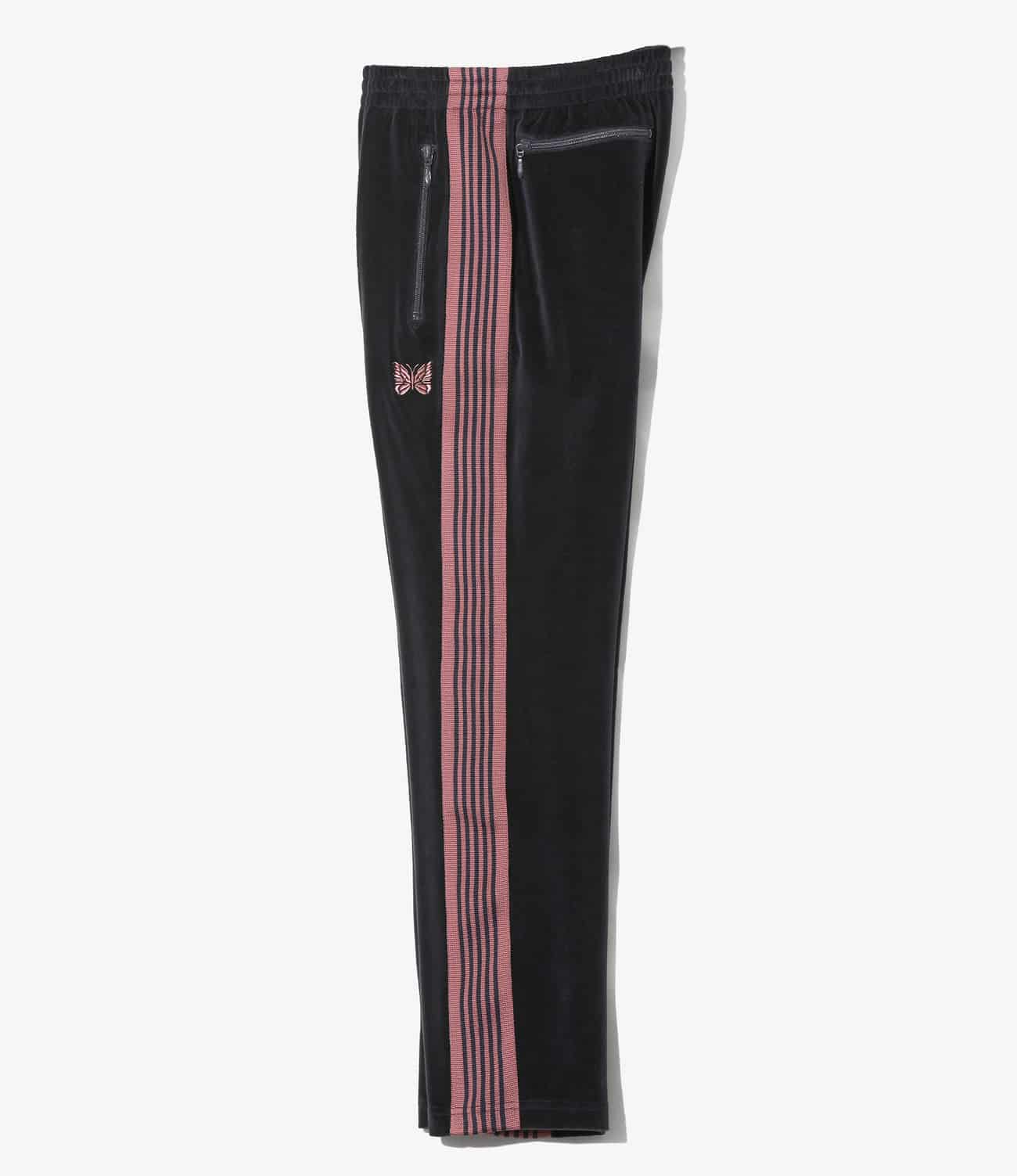 NEEDLES/ニードルズ/NARROW TRACK PANT - C/PE VELOUR ナロートラックパンツベロア NAVY XS