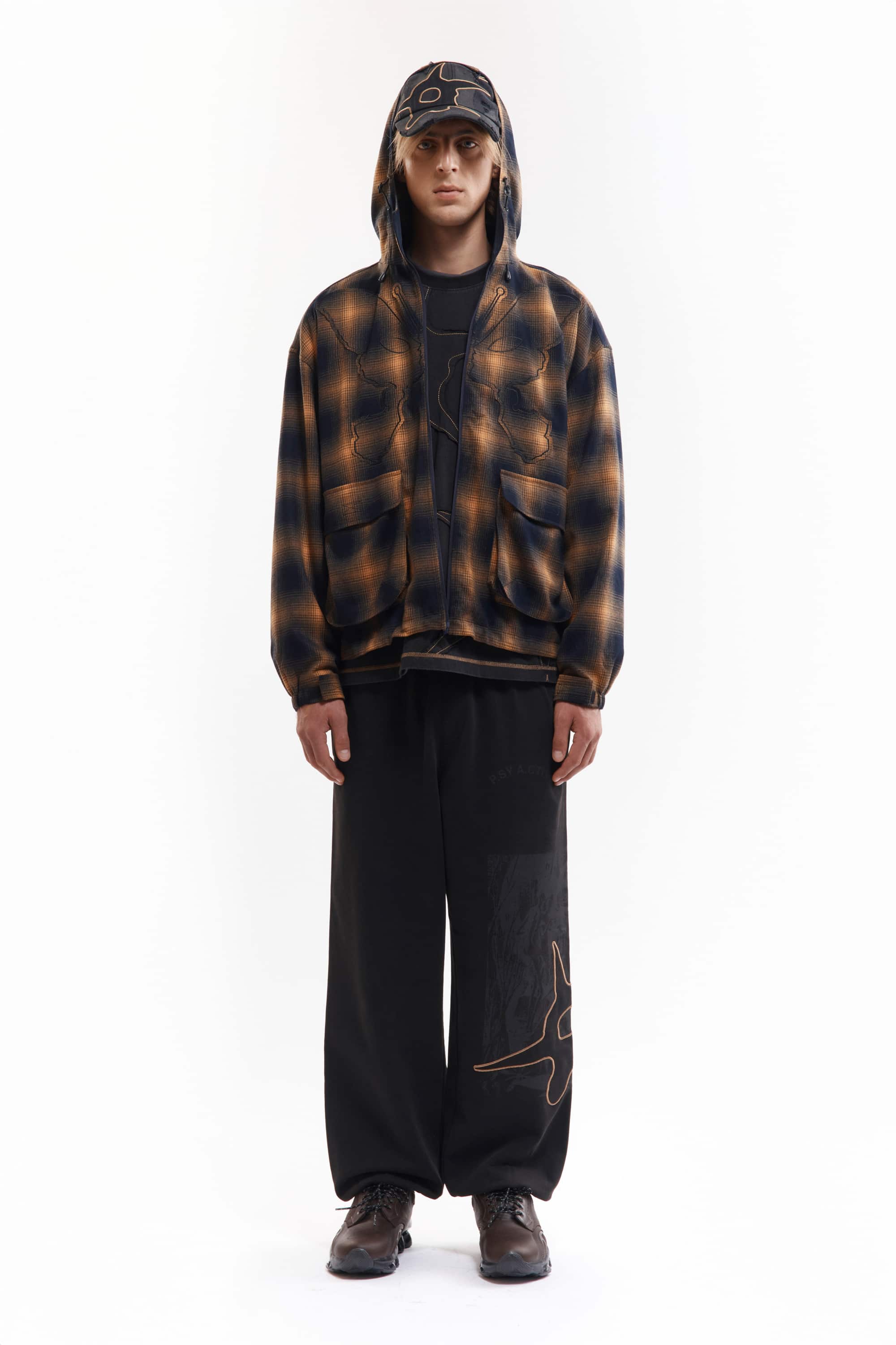P.A.M.(Perks And Mini)/パム(パークスアンドミニ)/SOUTH COVE KOSMIC HOODED JACKET CHECK M
