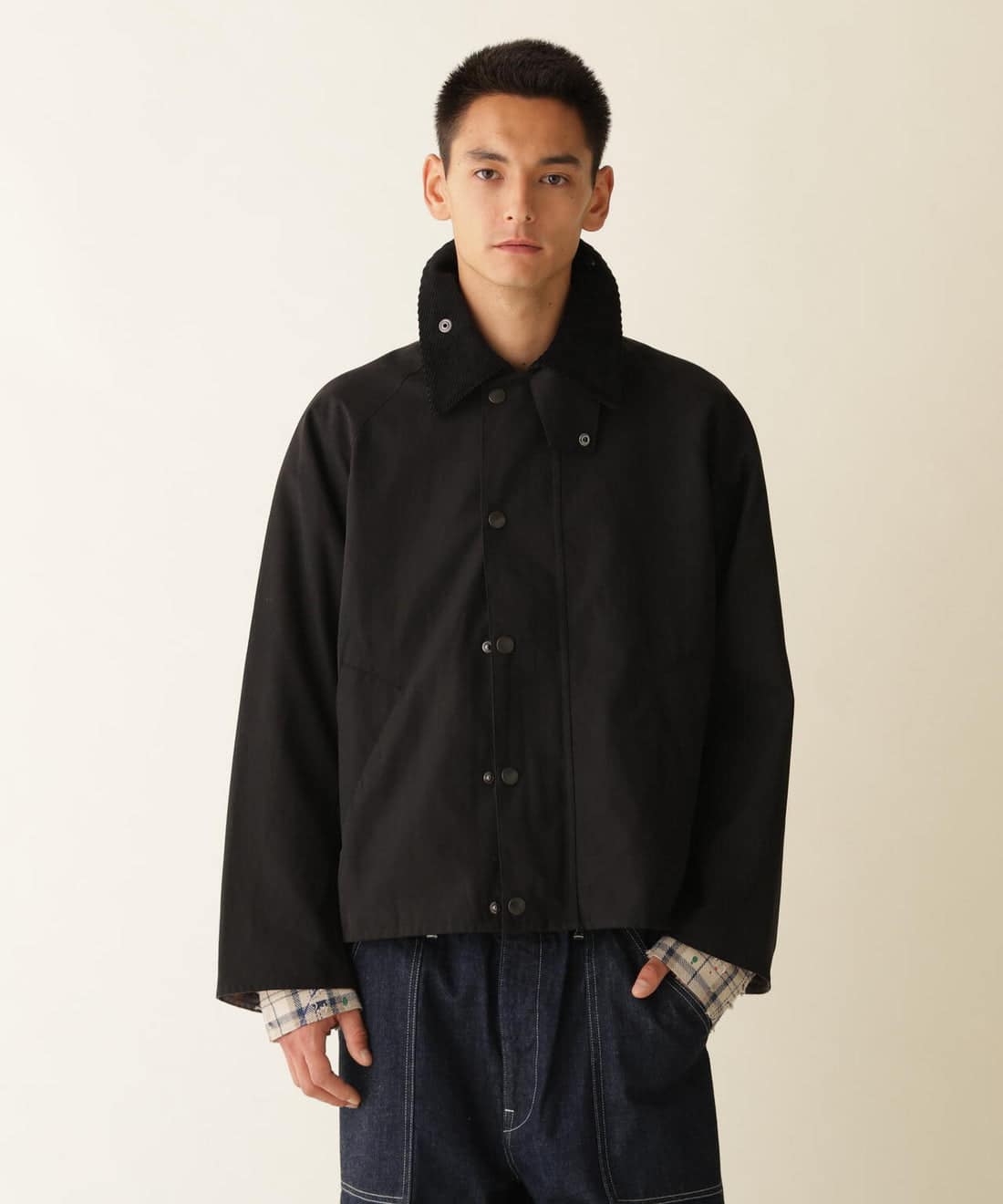 Barbour×BEAVER/バブアー×ビーバー　別注NO WAX OS TRANSPORT'26 別注トランスポート'26 ブラック 36