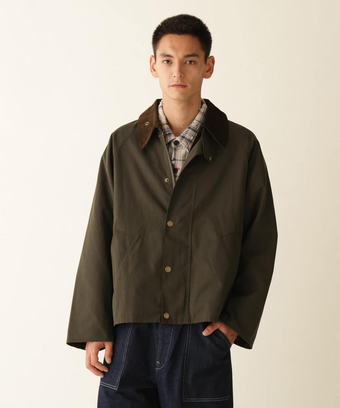 Barbour×BEAVER/バブアー×ビーバー　別注NO WAX OS TRANSPORT'26 別注トランスポート'26 セージ 36
