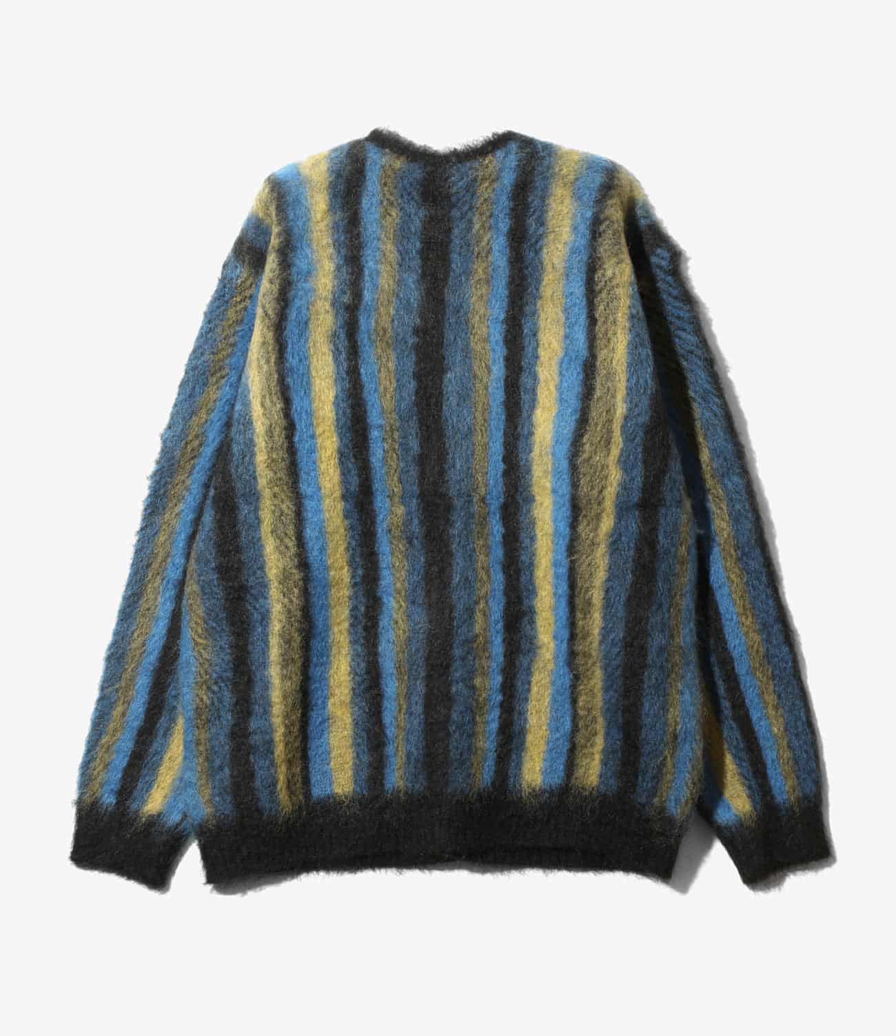 NEEDLES/ニードルズ/MOHAIR CARDIGAN - STRIPE モヘアカーディガン STRIPE S