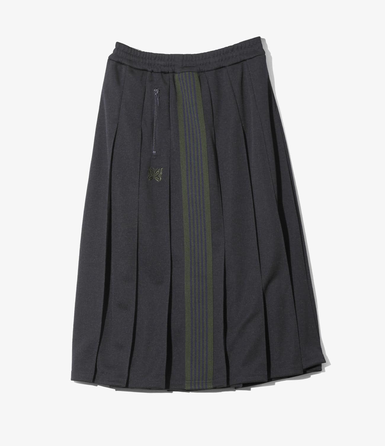 NEEDLES/ニードルズ/PLEATED TRACK SKIRT - POLY SMOOTH トラックスカート NAVY 1