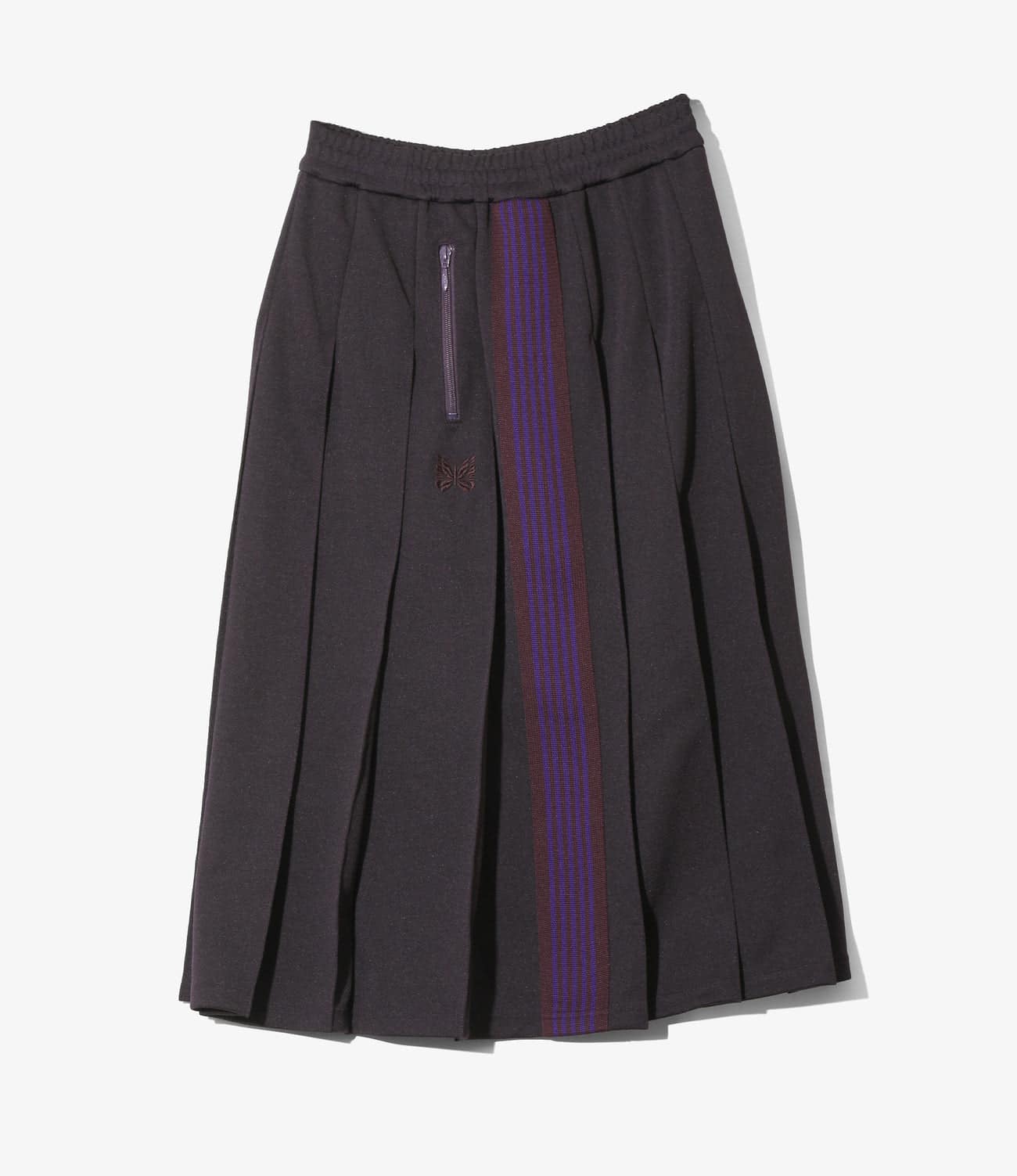 NEEDLES/ニードルズ/PLEATED TRACK SKIRT - POLY SMOOTH トラックスカート PURPLE 1