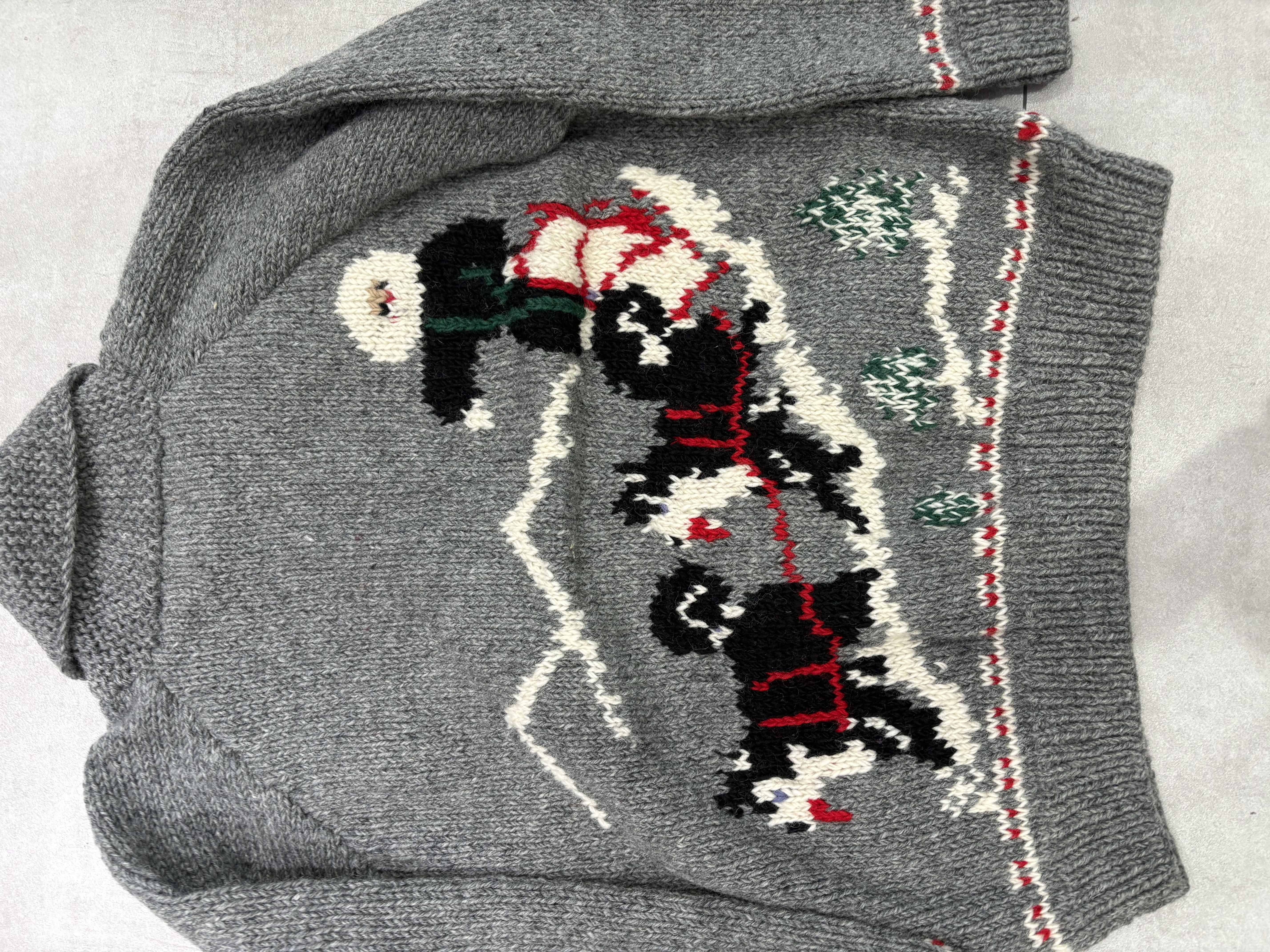 MacMahon Knitting Mills /マクマホンニッティングミルズ/Cowichan-Dog Sled GRAY FREE