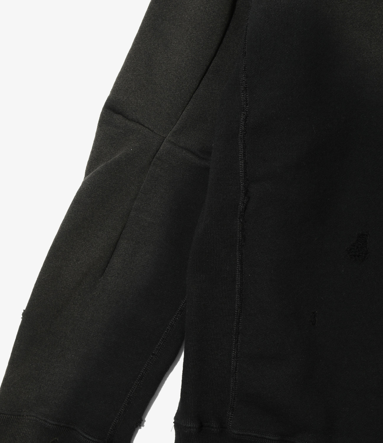 NEEDLES/ニードルズ/DECONSTRUCTED SWEAT SHIRT スウェット　トレーナー BLACK M