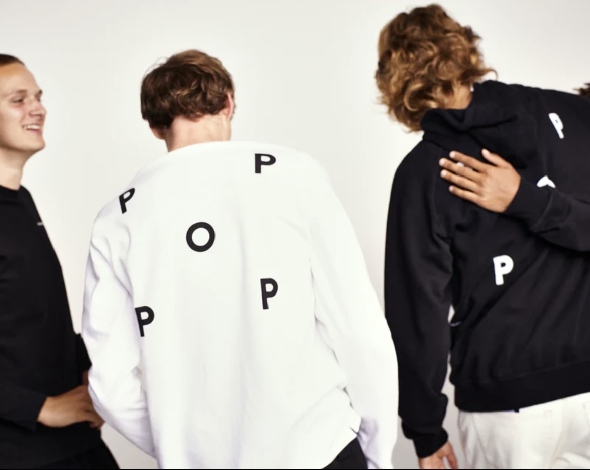 POP TRADING COMPANY/Pop Logo Longsleeve WHITE M