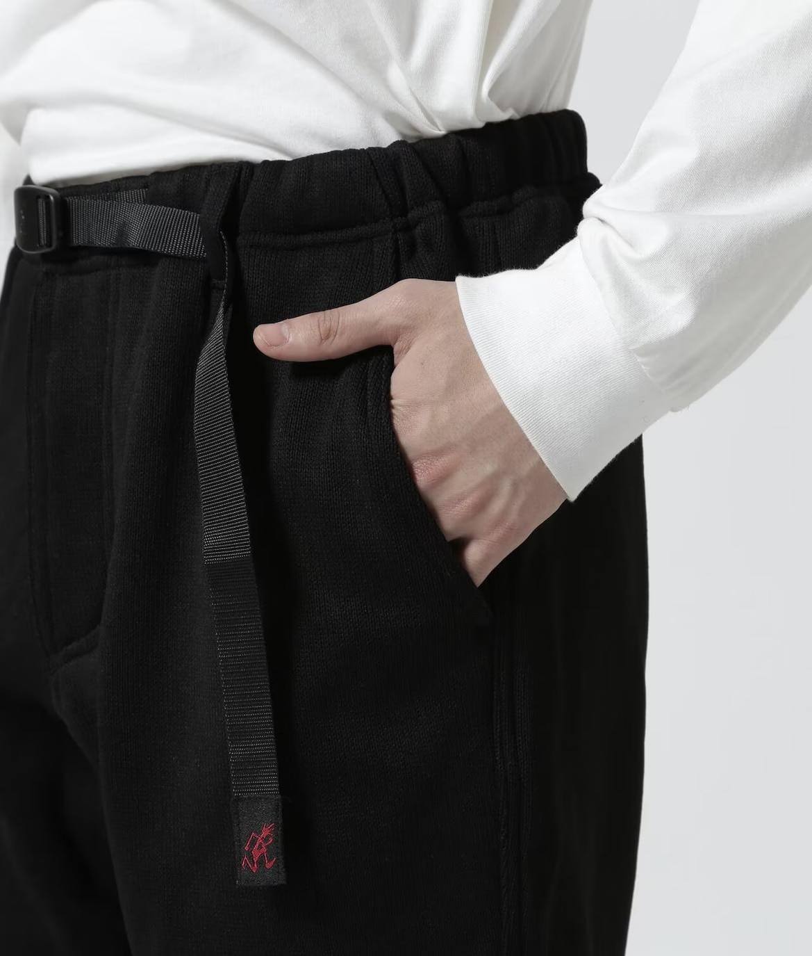 GRAMICCI/グラミチ　BONDING KNIT FLEECE NARROW RIB PANT ブラック S