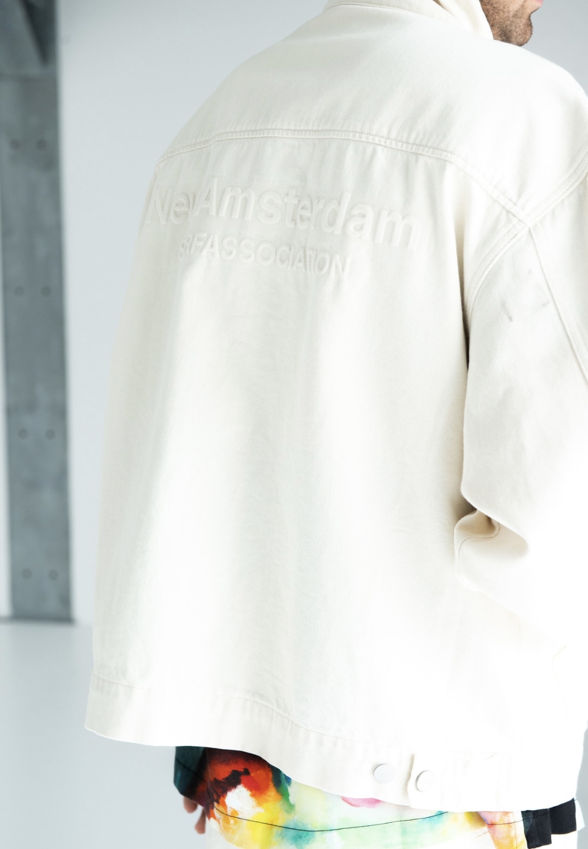 NEW AMSTERDAM SURFASSOCIATION/ニューアムステルダムサーフアソシエーション/WORK JACKET BONE WHITE L
