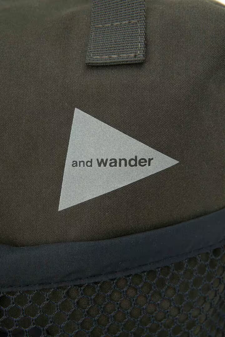 and wander/アンドワンダー/PE/CO 2way bag KHAKI FREE