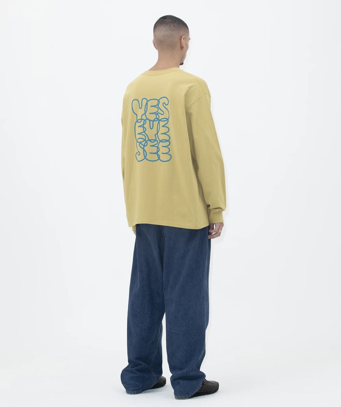 YESEYESEE/イエスアイシー/C-Logo L/S MUSTARD M