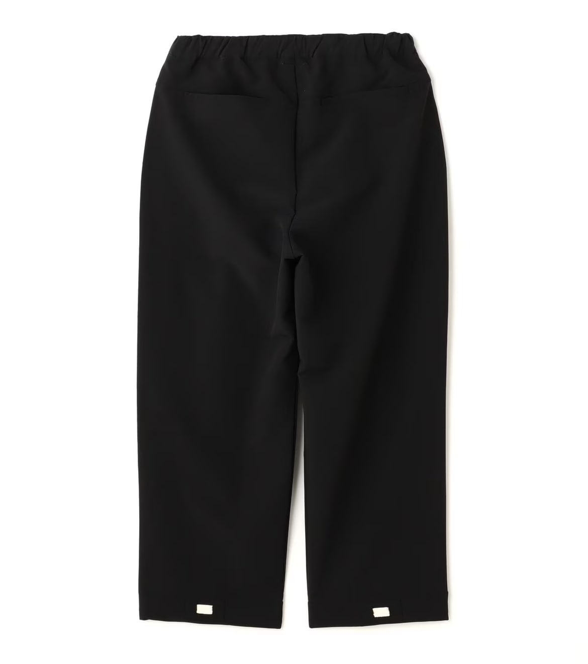 B omnivore/ビーオムニボー  STRETCH POLYESTER BALLOON TACK PANTS ストレッチバルーンタックパンツ　スラックス BLACK S